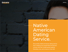Tablet Screenshot of nativeamericandatingservice.com